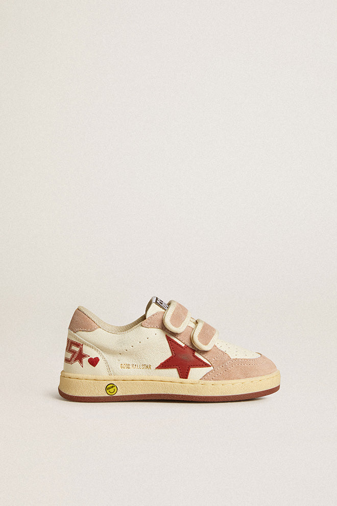 Golden Goose  White Red Pink Sport Embroidery Sneaker