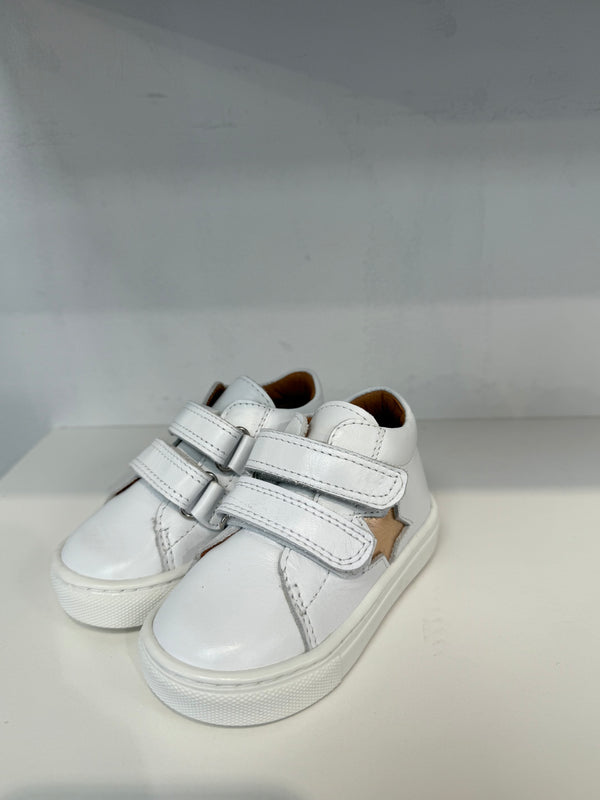 Atlanta White With Rosegold Star Baby Sneaker