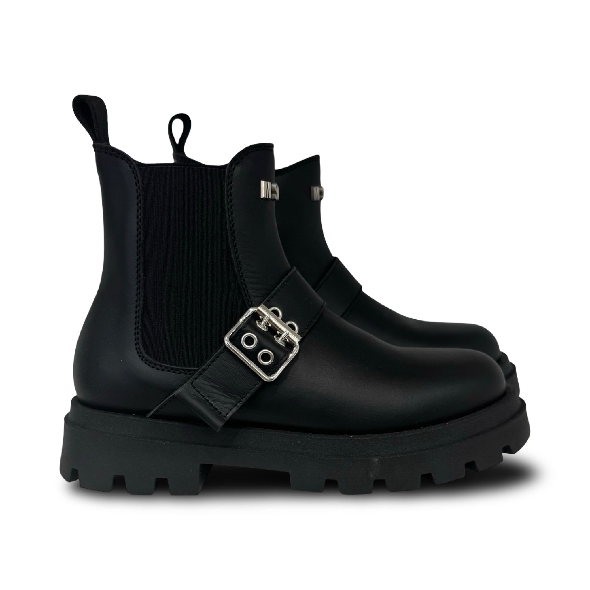MSGM Black Buckle Bootie