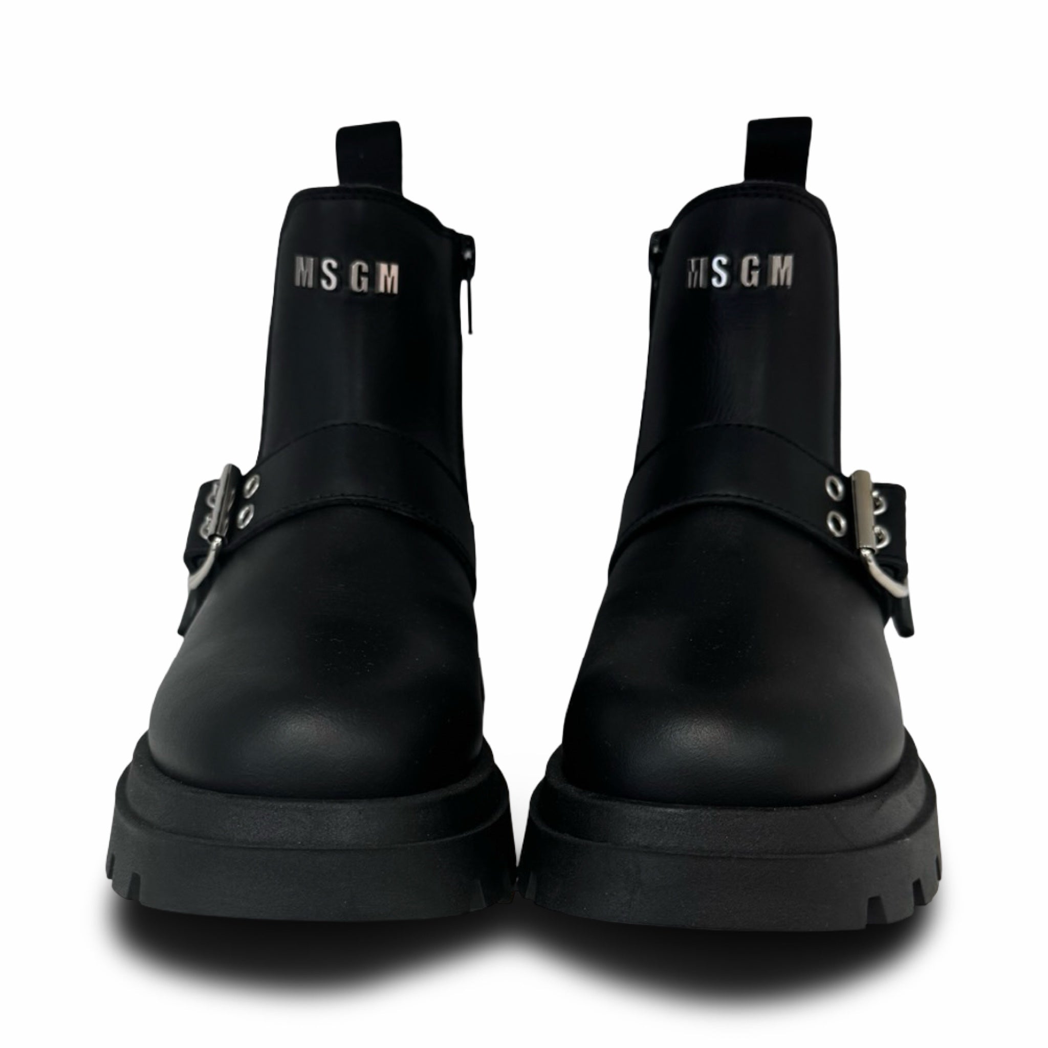 MSGM Black Buckle Bootie