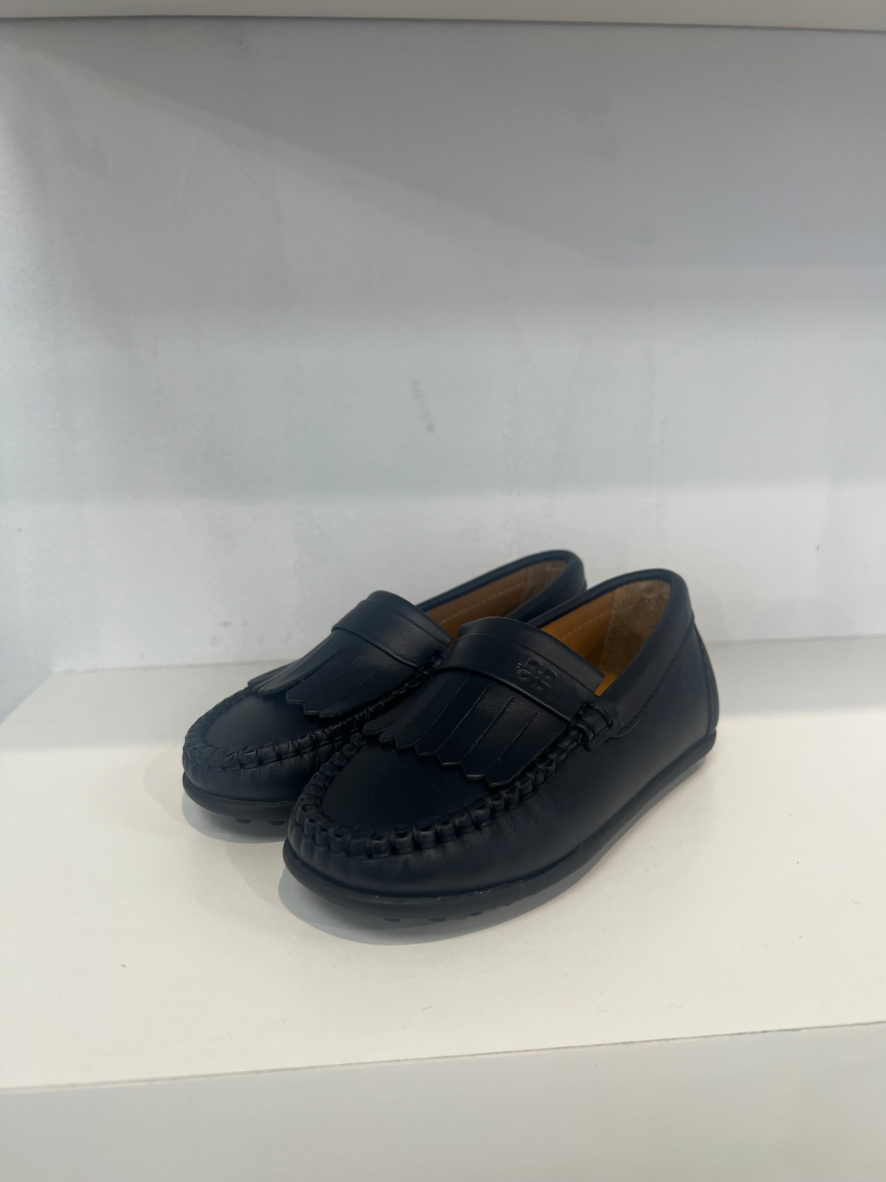 Porte Dark Navy Fringe Loafer