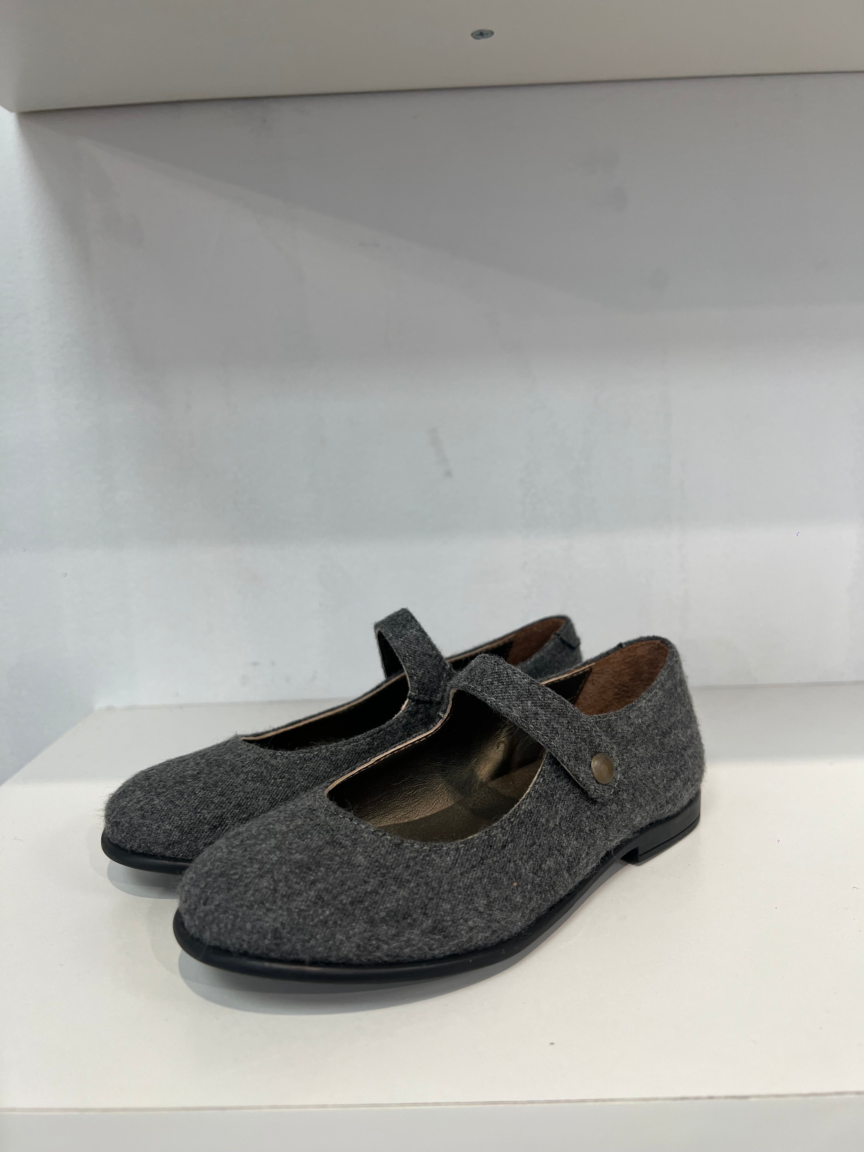 Pepe Gray Wool Mary Jane