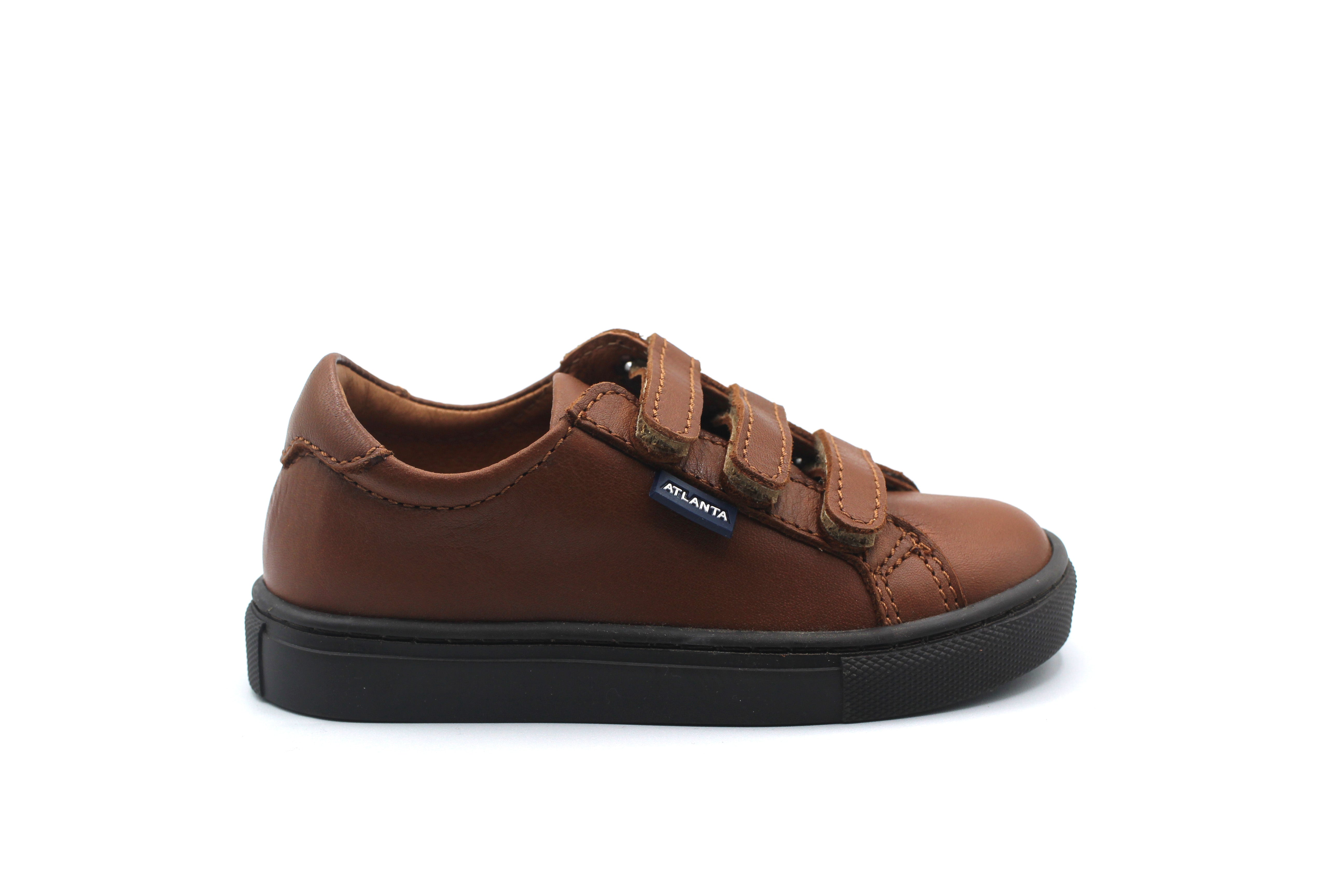 Atlanta Brown Three Velcro Sneaker