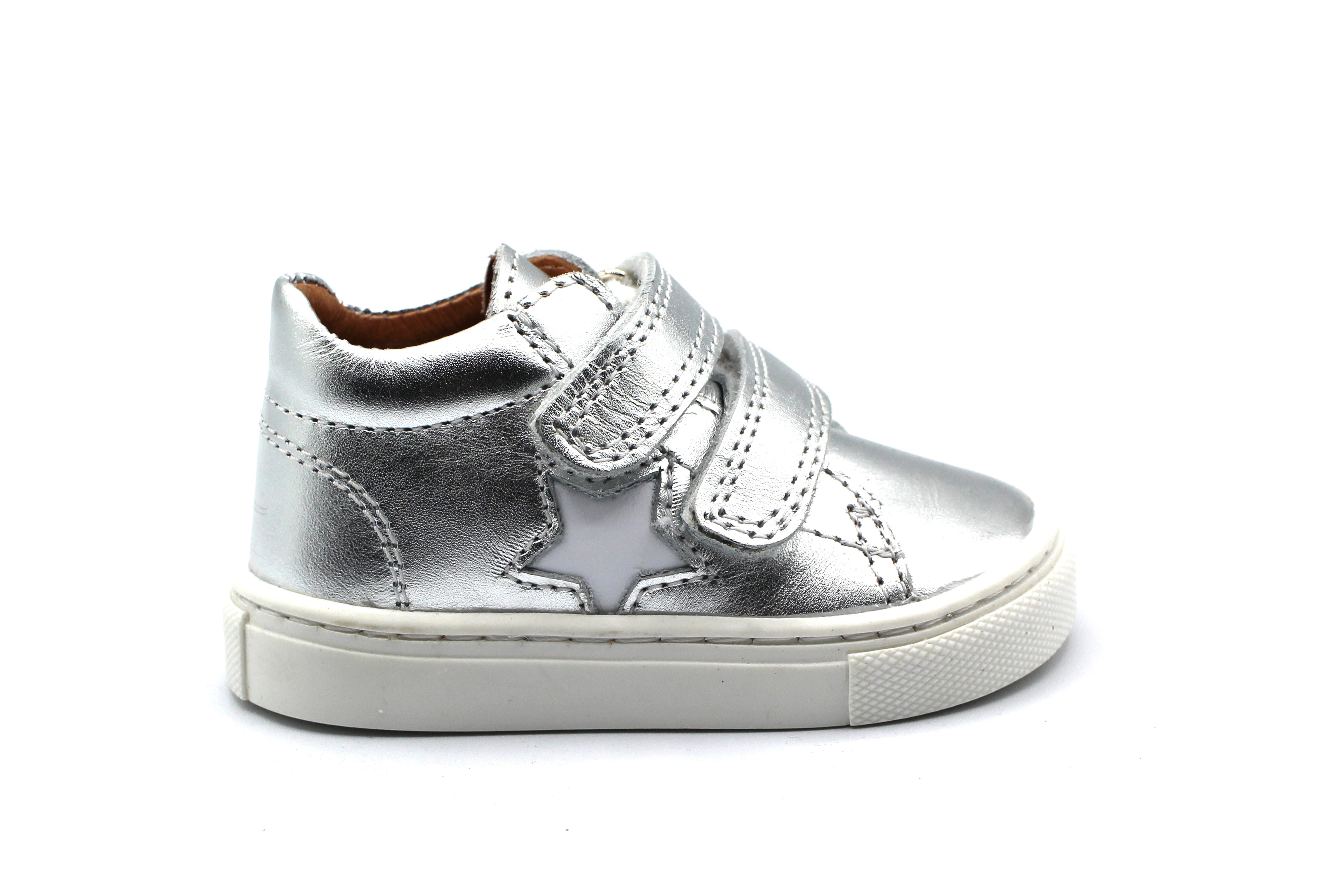 Atlanta Silver Metalic Star Baby Sneaker