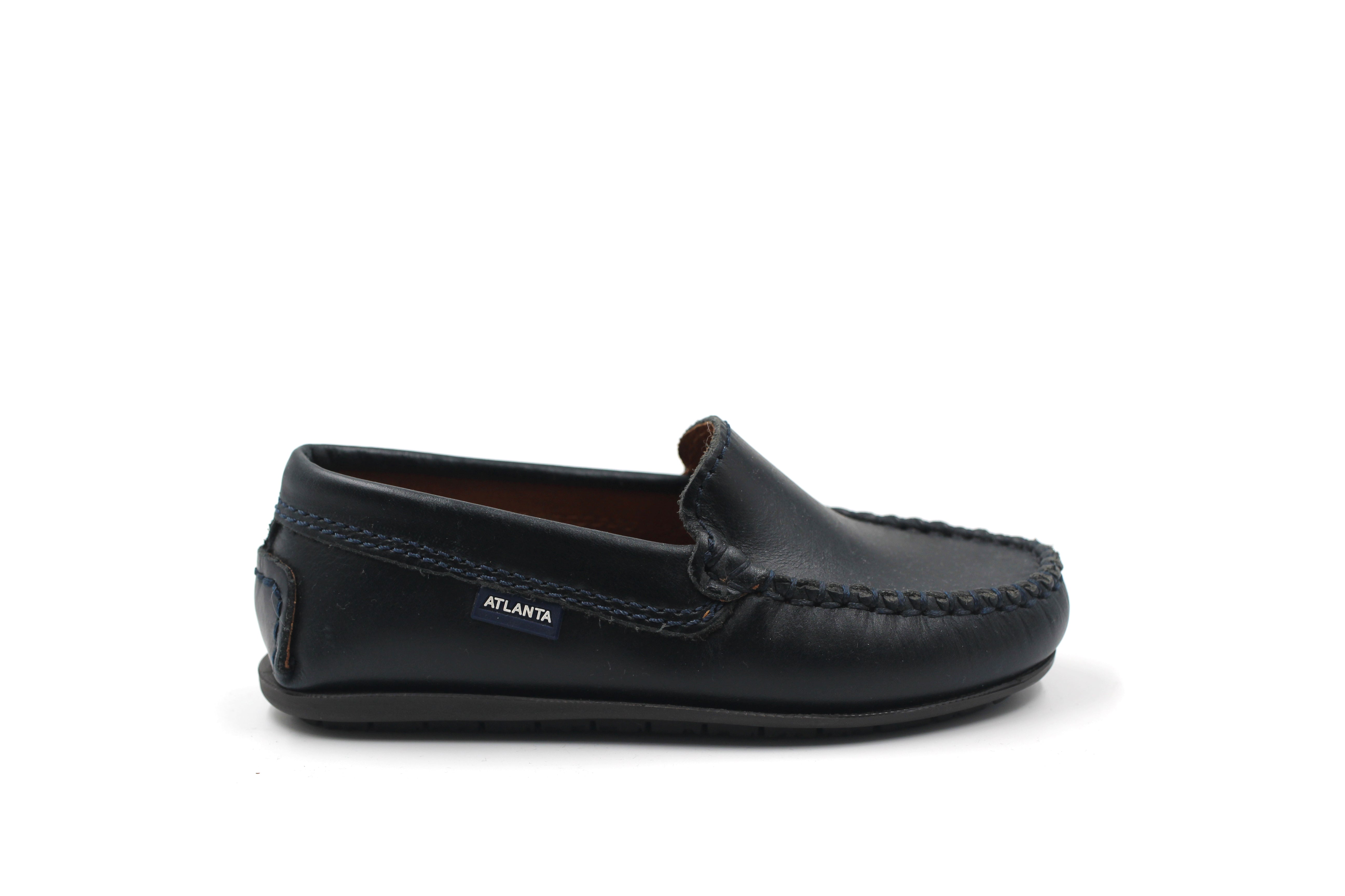 Atlanta Blue Navy Smooth Loafer