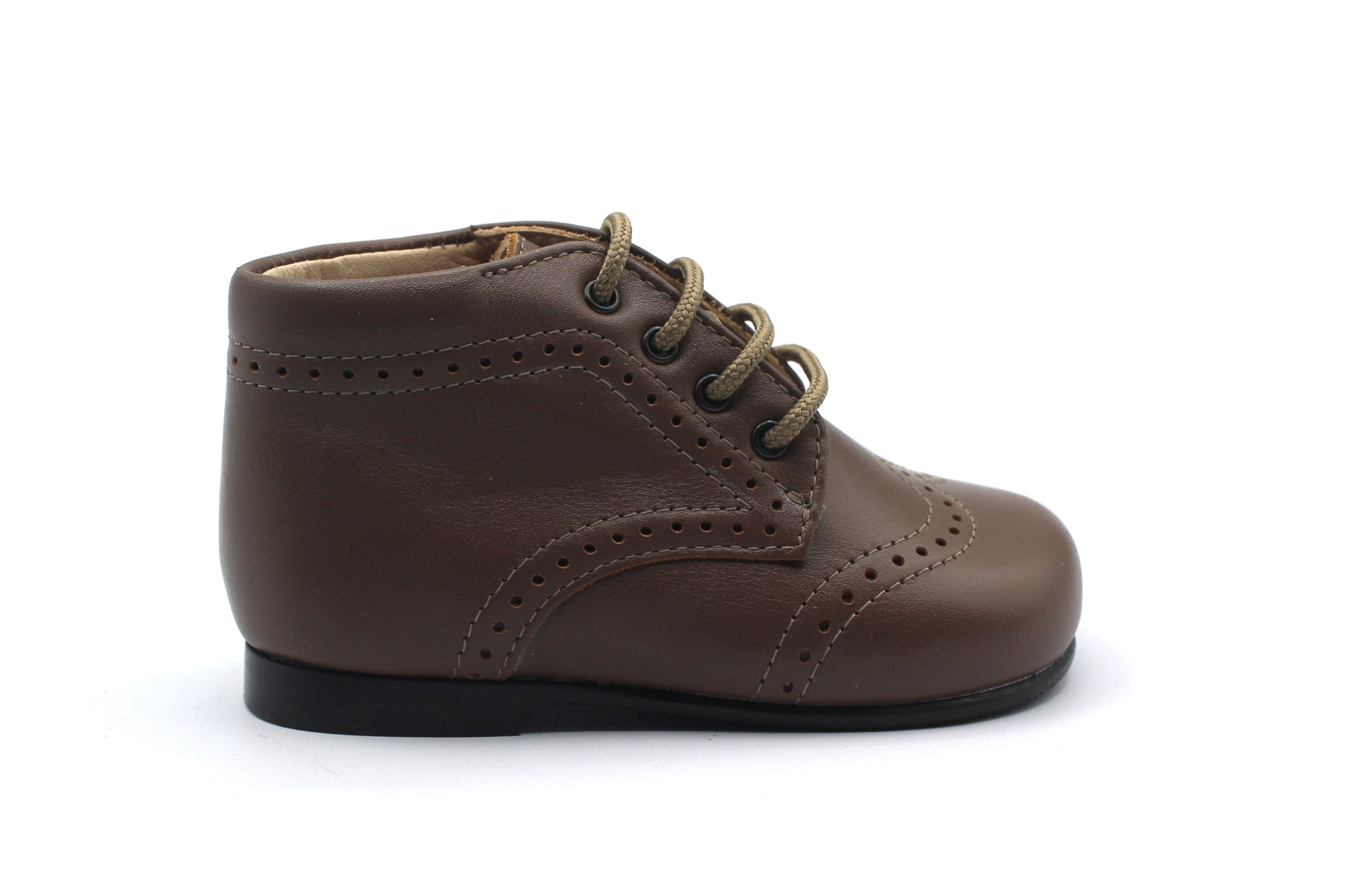 Beberlis Taupe Wingtip Baby Bootie