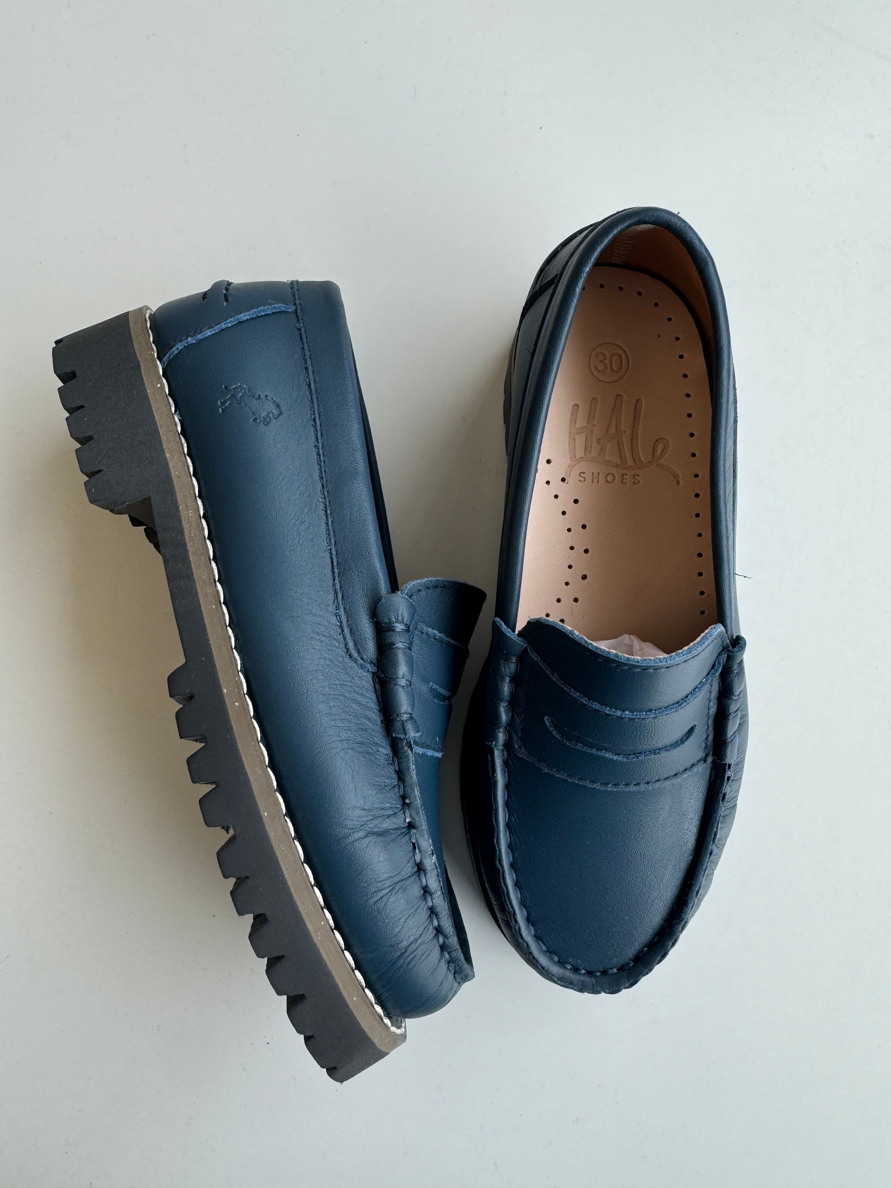 LMDI Navy Marine Chunky Penny Loafer