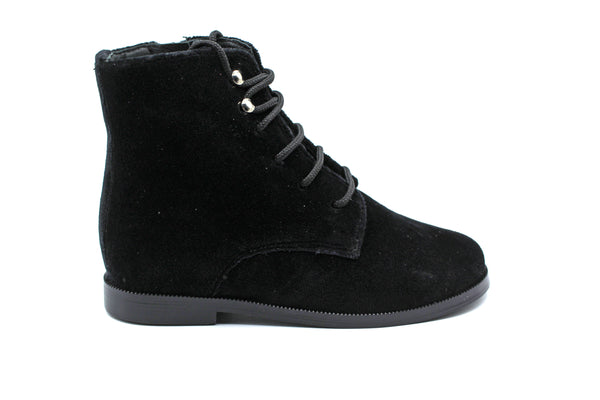 Don Louis Black Velvet Lace Bootie