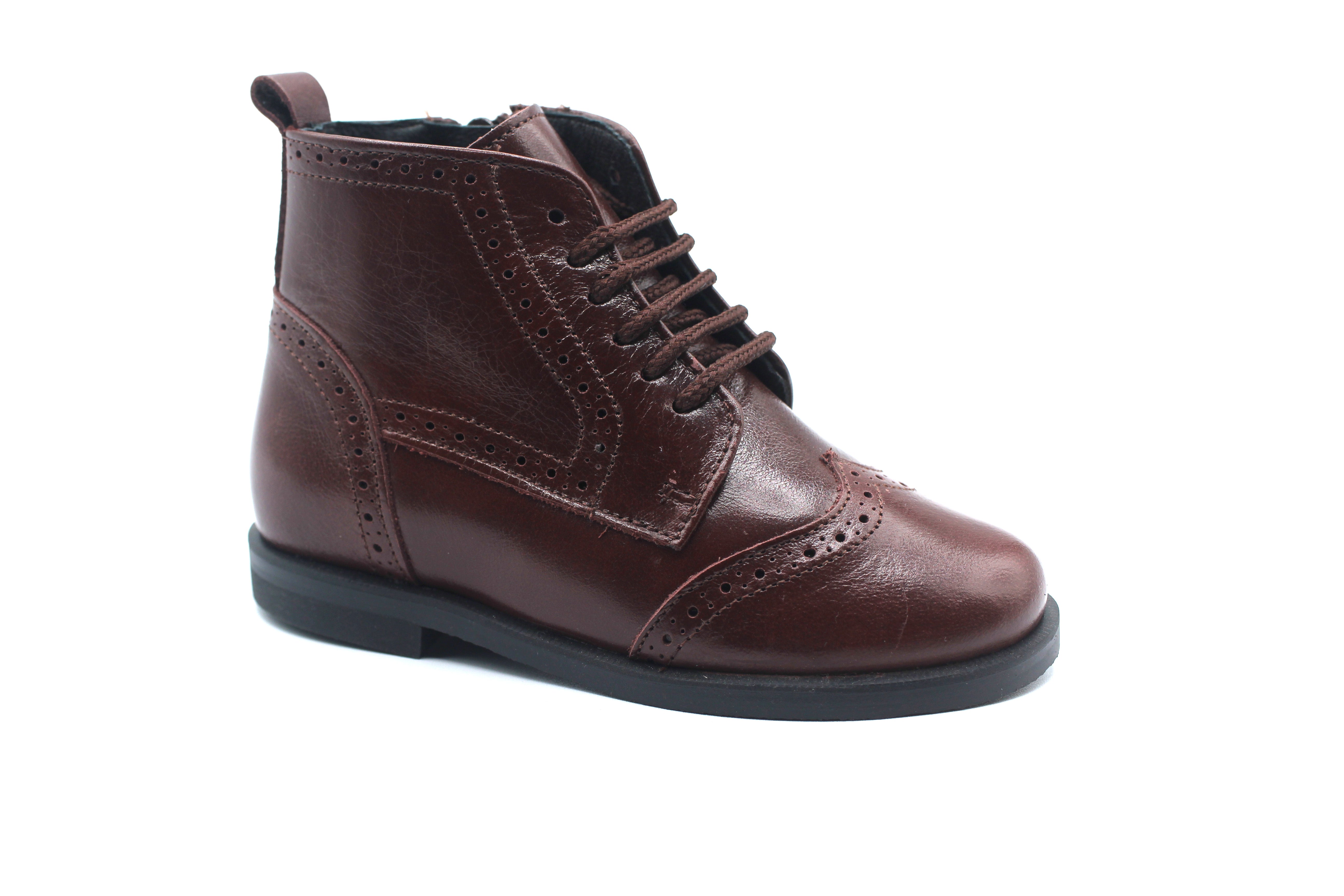 Don Louis Brown Wingtip Bootie