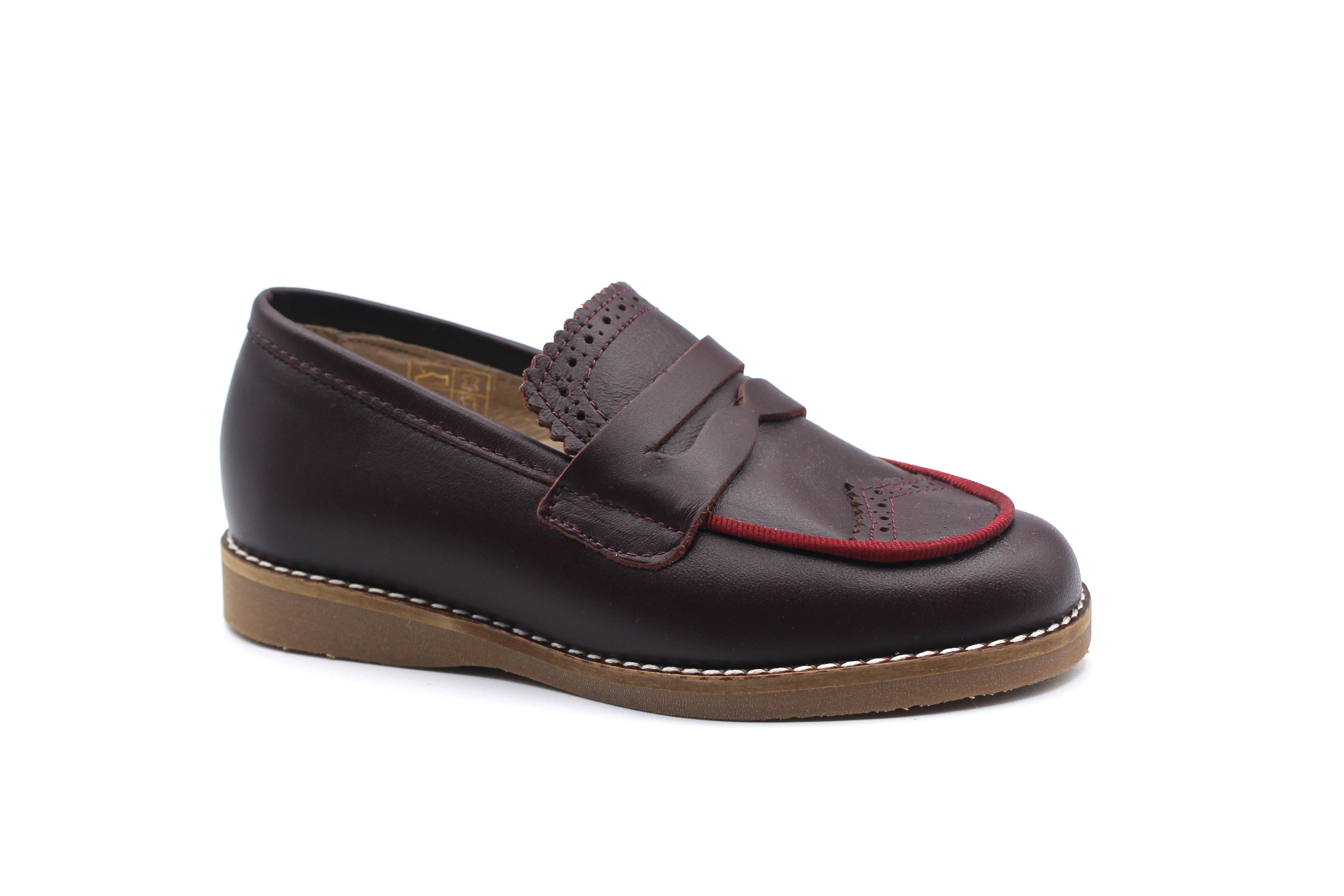 Don Louis Burgundy Wingtip Penny Loafer