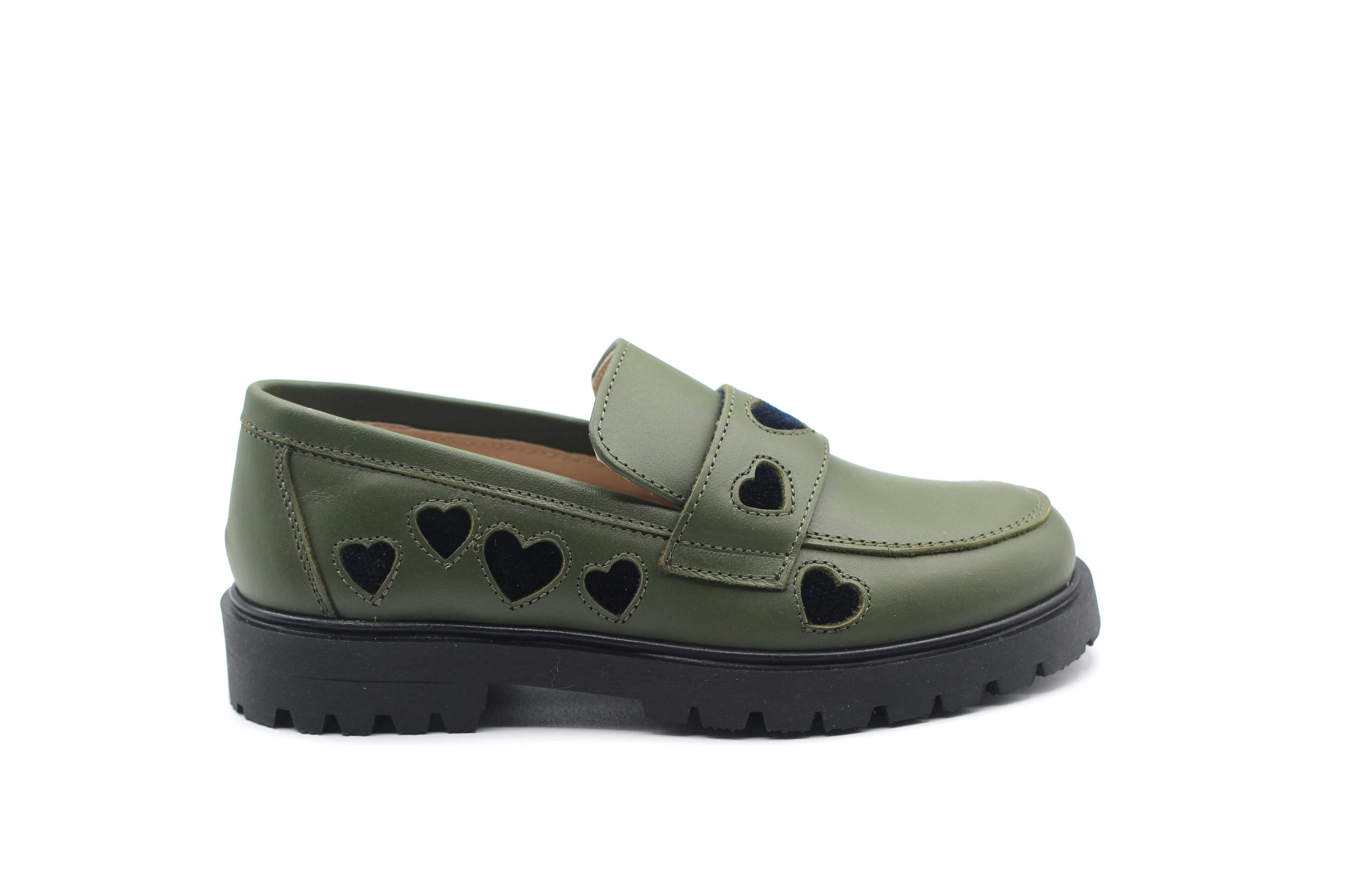 Don Louis Army Heart Chunky Loafer