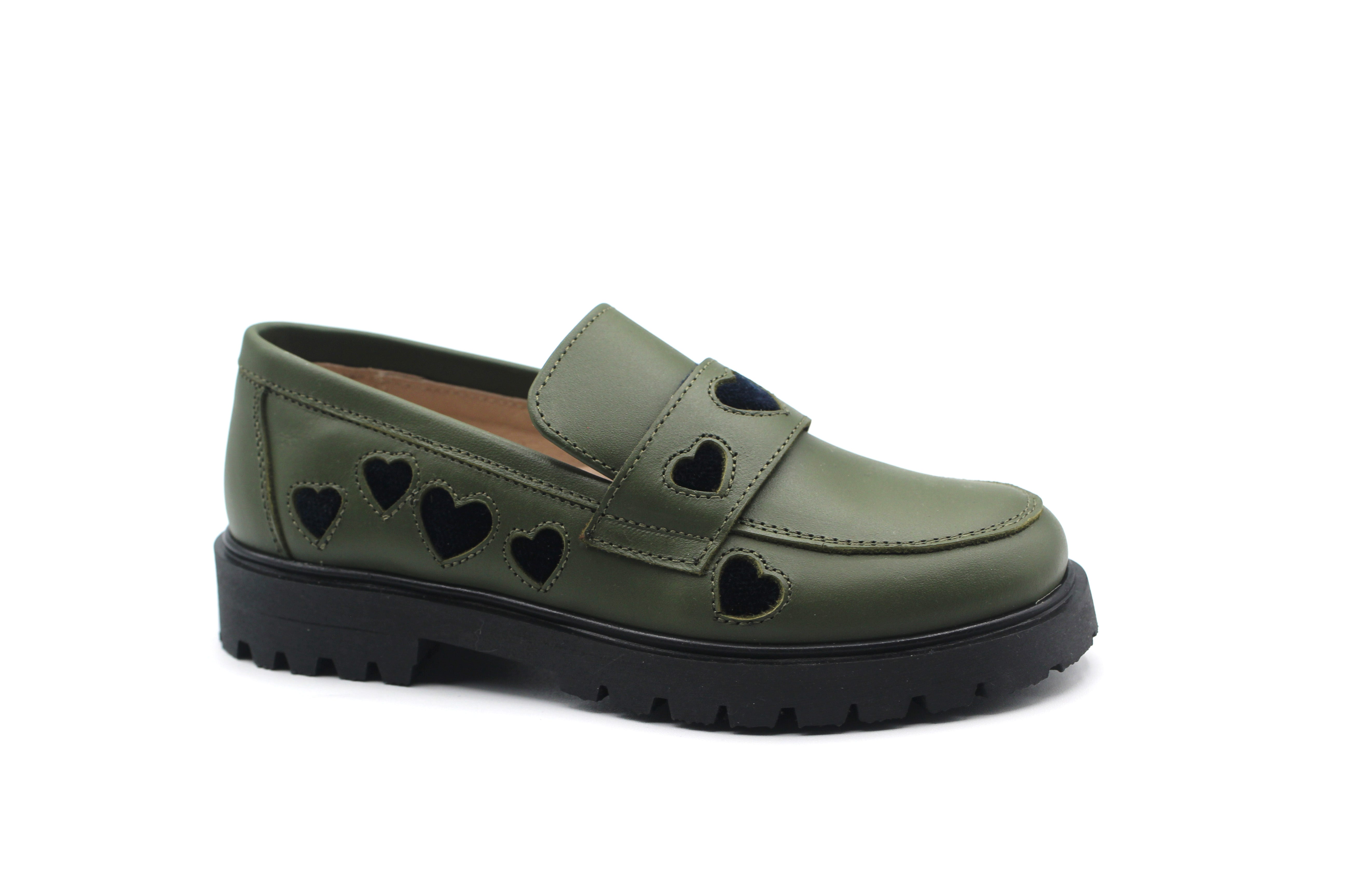 Don Louis Army Heart Chunky Loafer