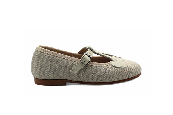 Don Louis Linen/Cream Cherry Mary Jane