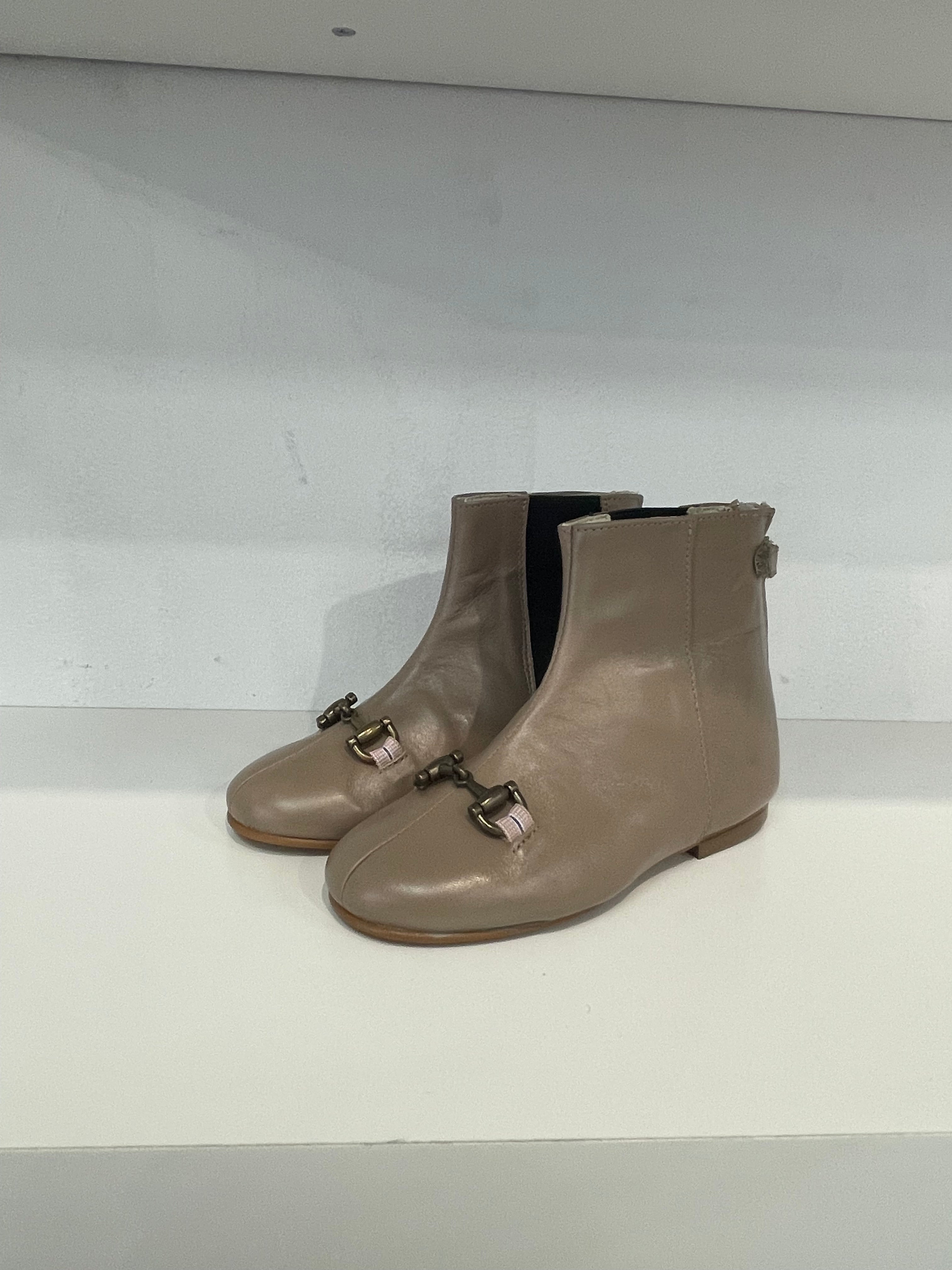 Sonatina Taupe Chain Bootie