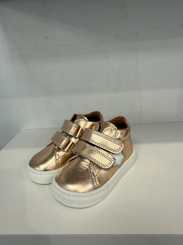 Atlanta Rosegold Metalic With White Star Baby Sneaker