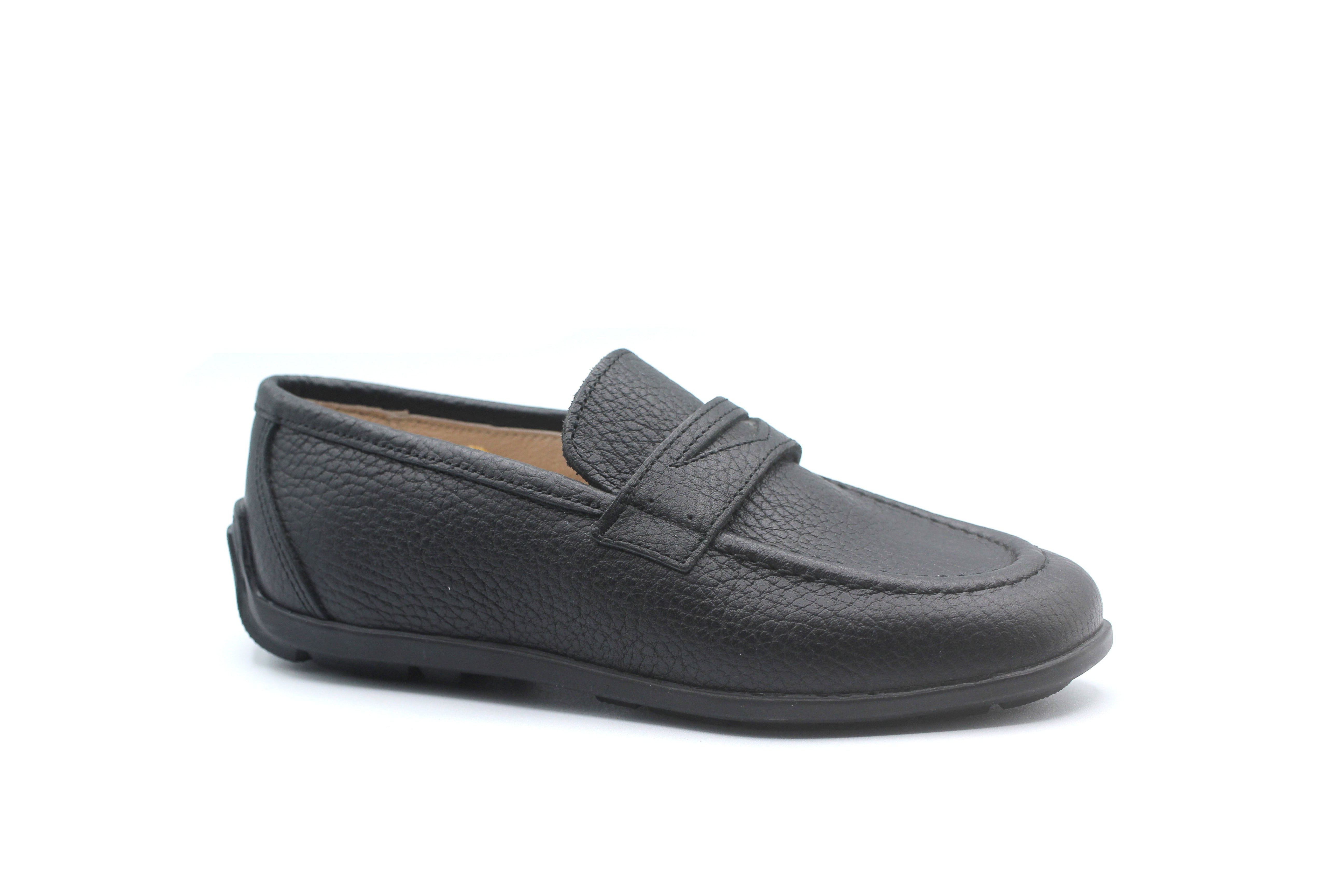 Gravitas Black Pebbled Loafer