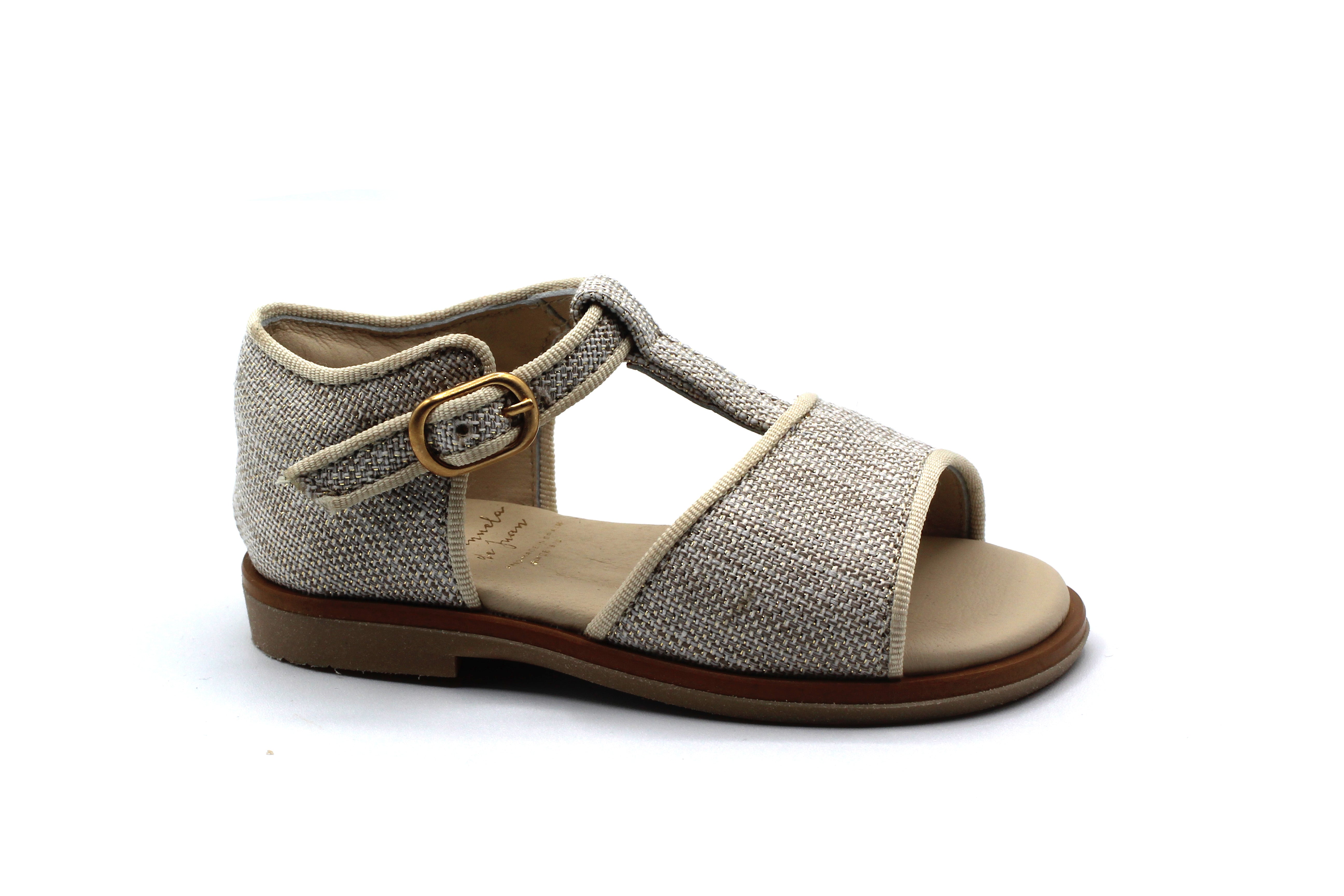 Manuela De Juan Linen Sandal