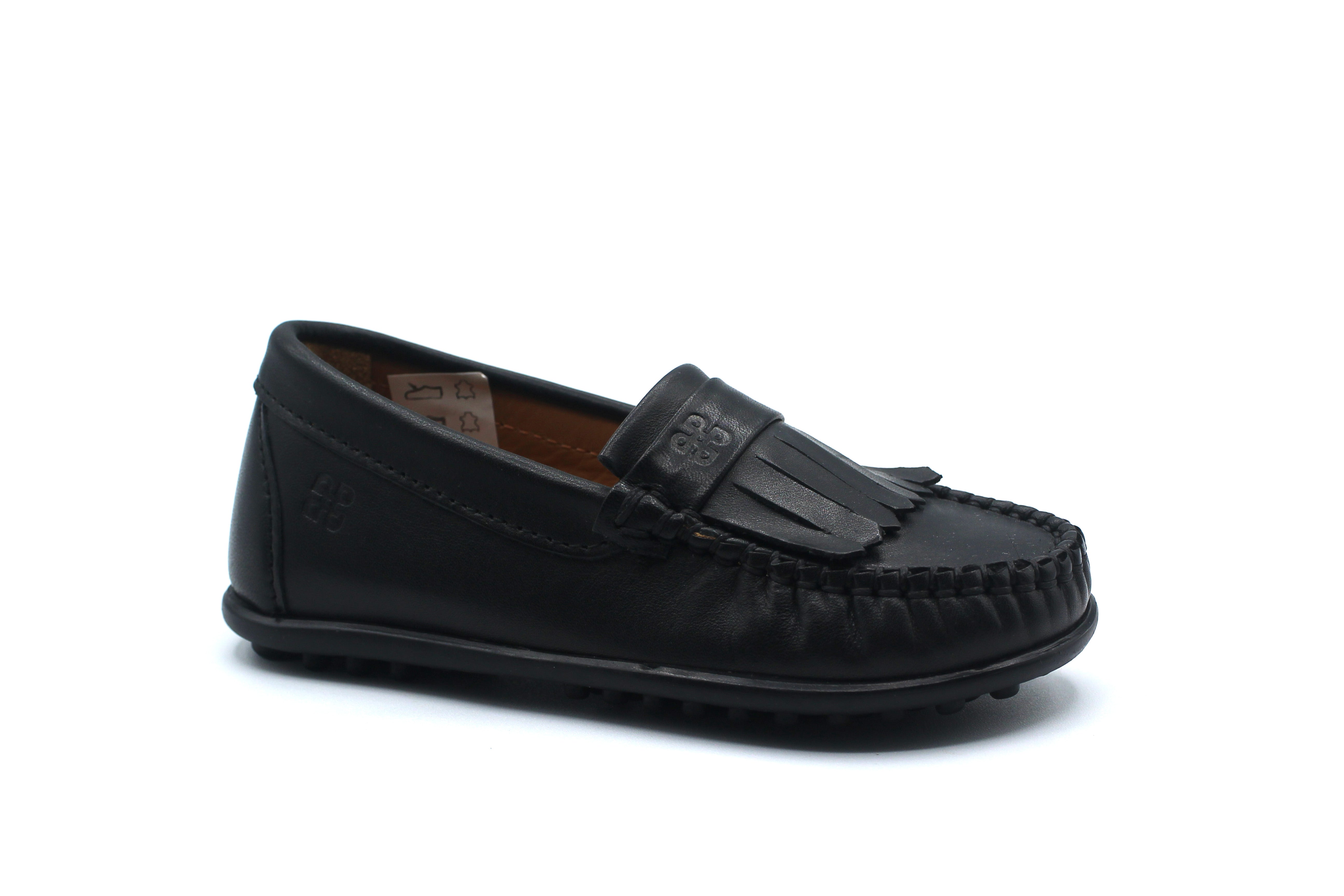 Porte Black Fringe Loafer