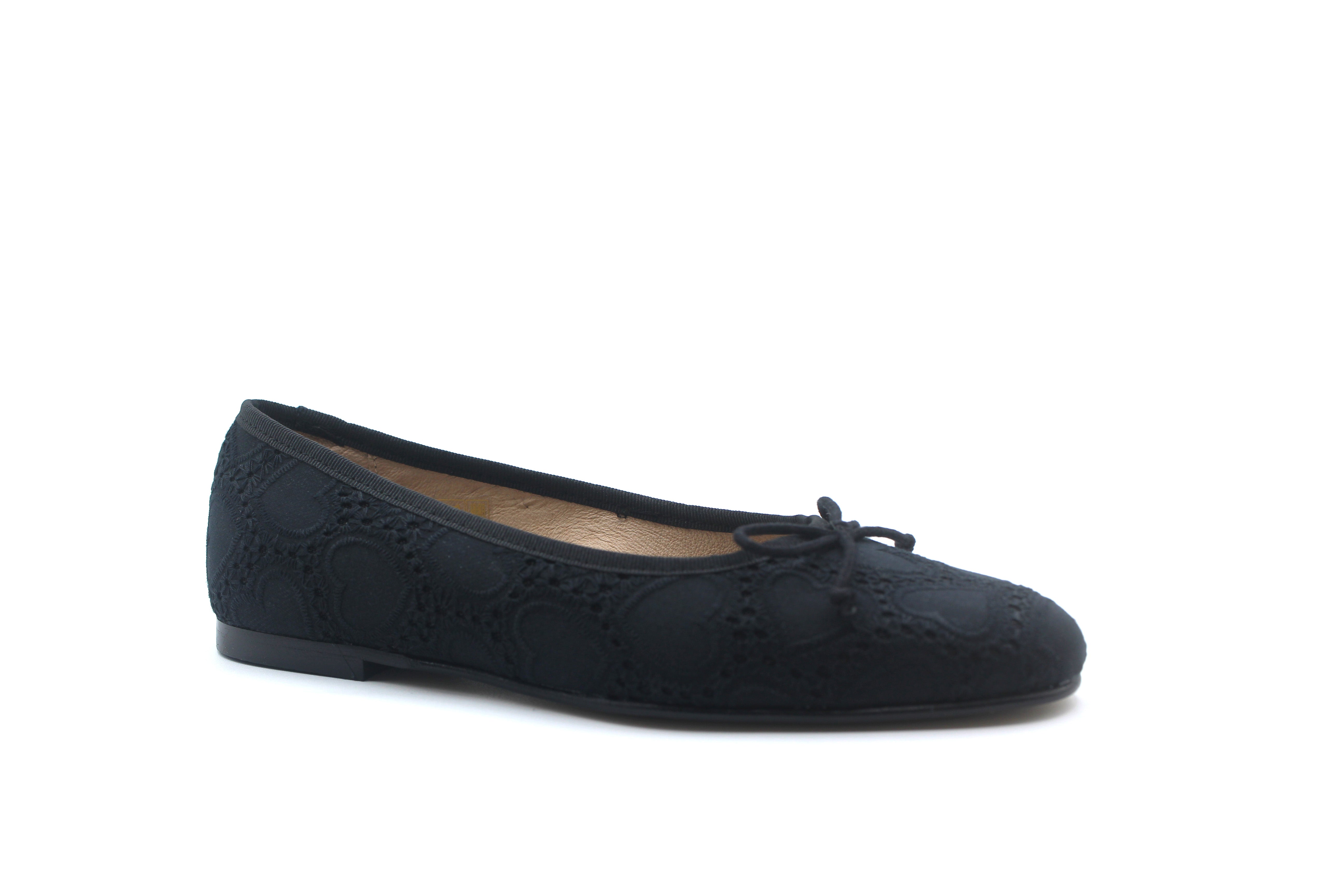 Valencia Black Hearts Ballet Flat