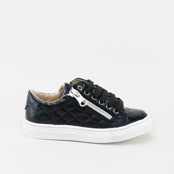 Papanatas Black Quilted Sneaker