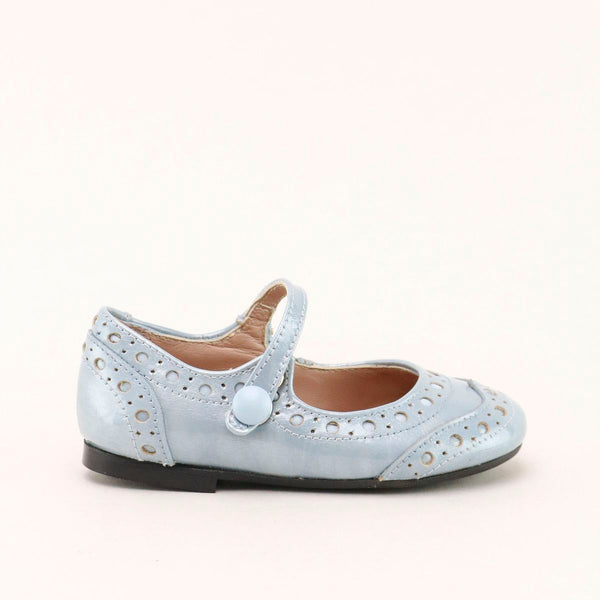 Papanatas Celeste Patent Wingtip Mary Jane