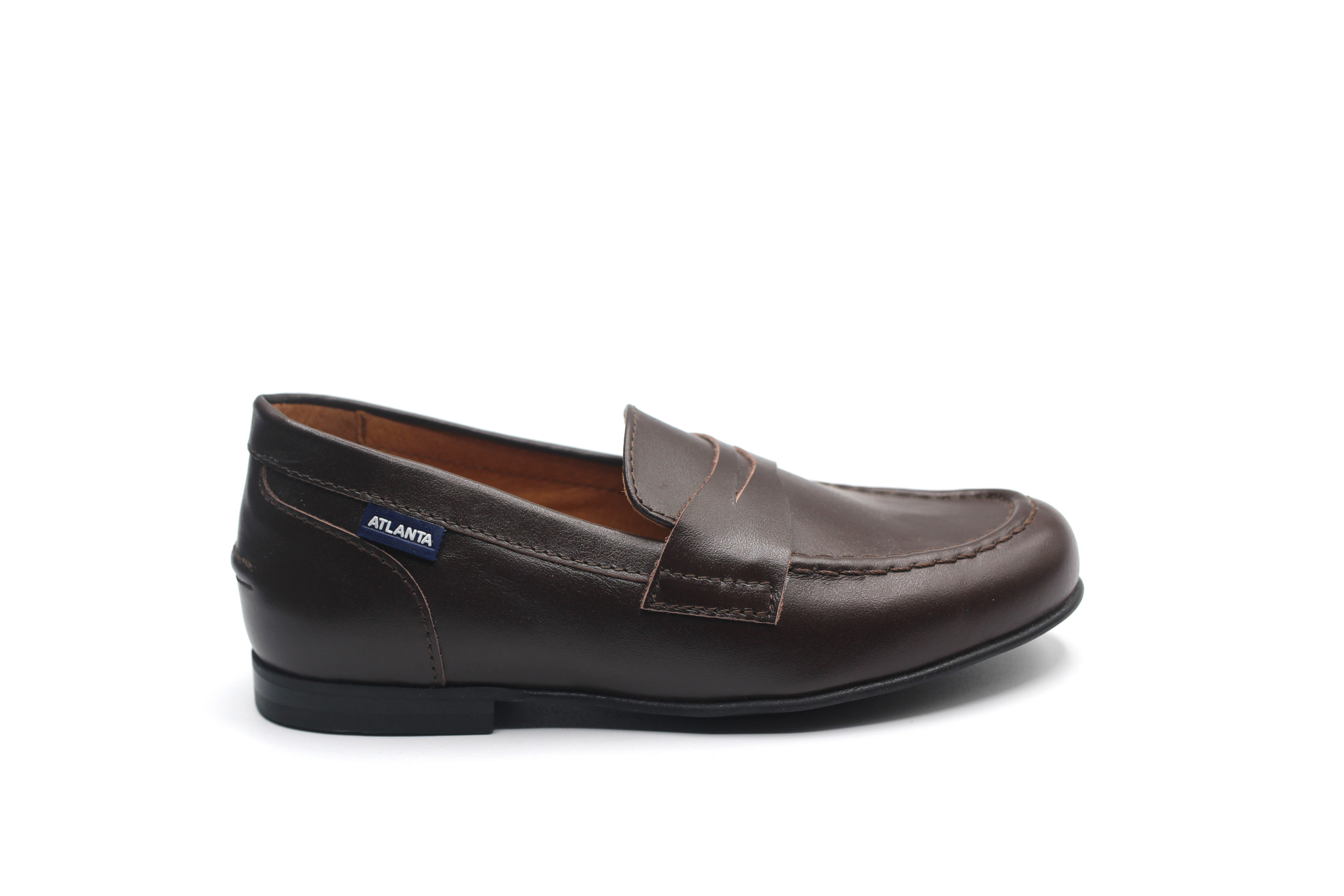 Atlanta Brown Dress Penny Loafer