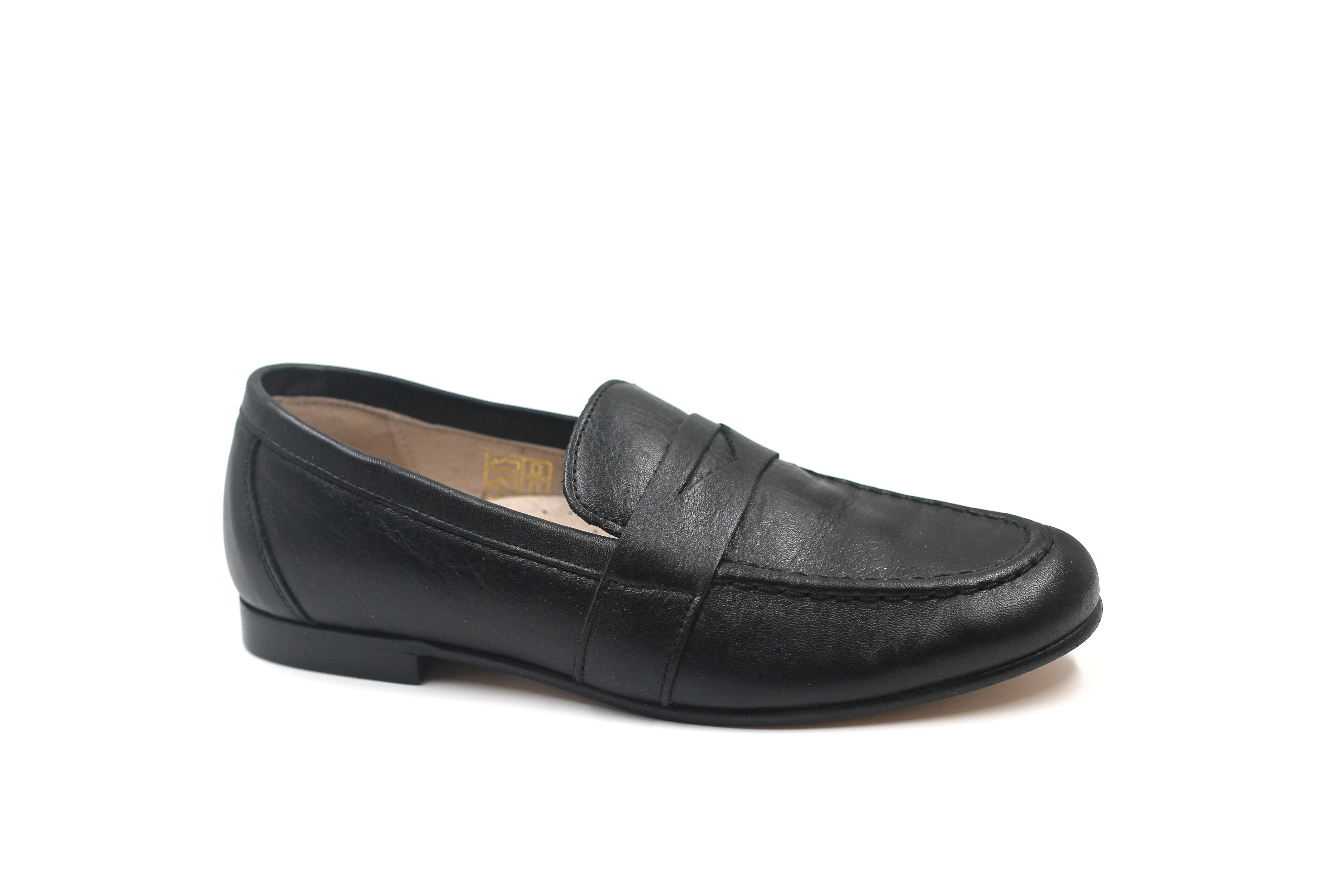 Gravitas Black Leather Penny Loafer