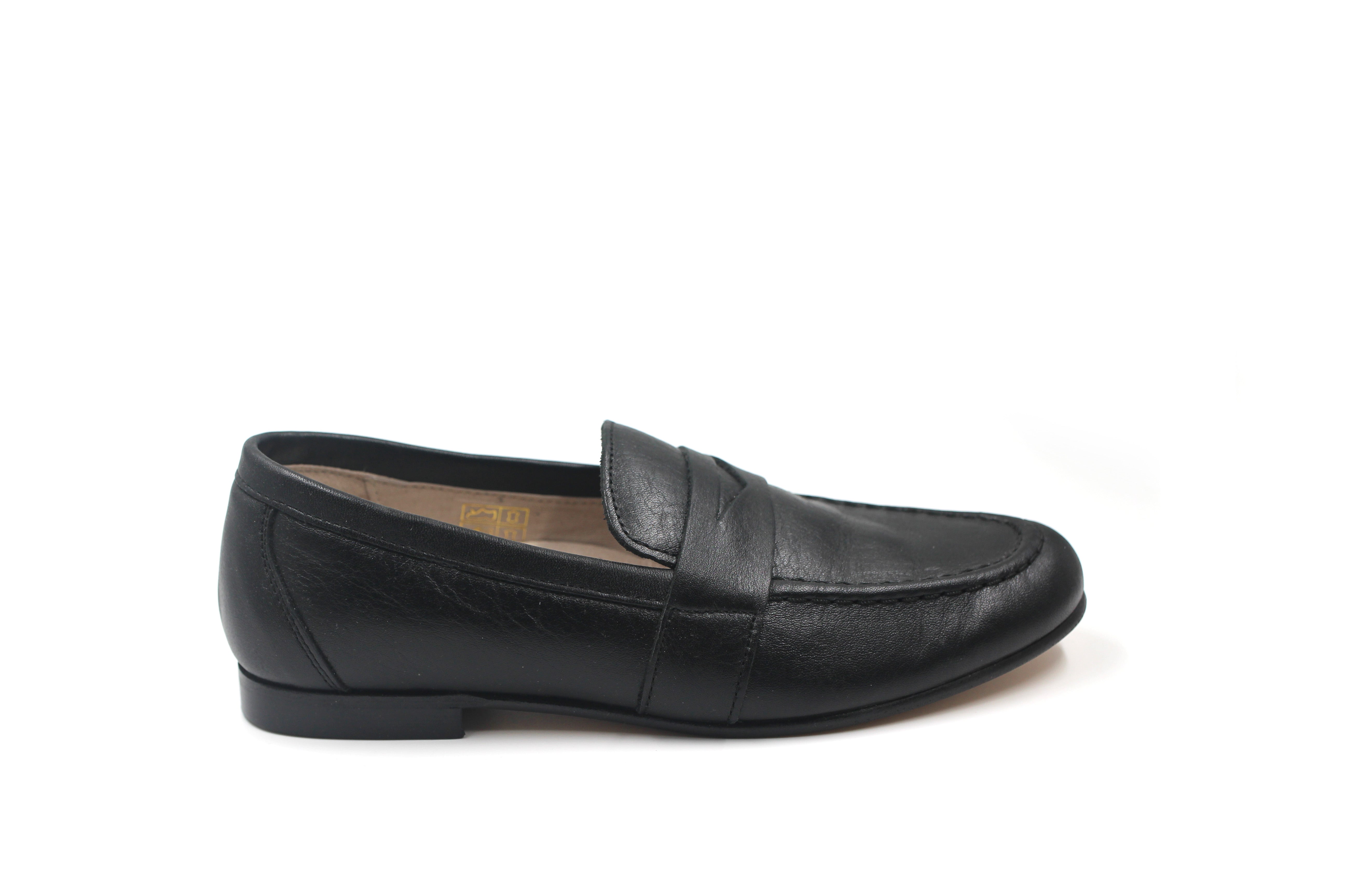 Gravitas Black Leather Penny Loafer