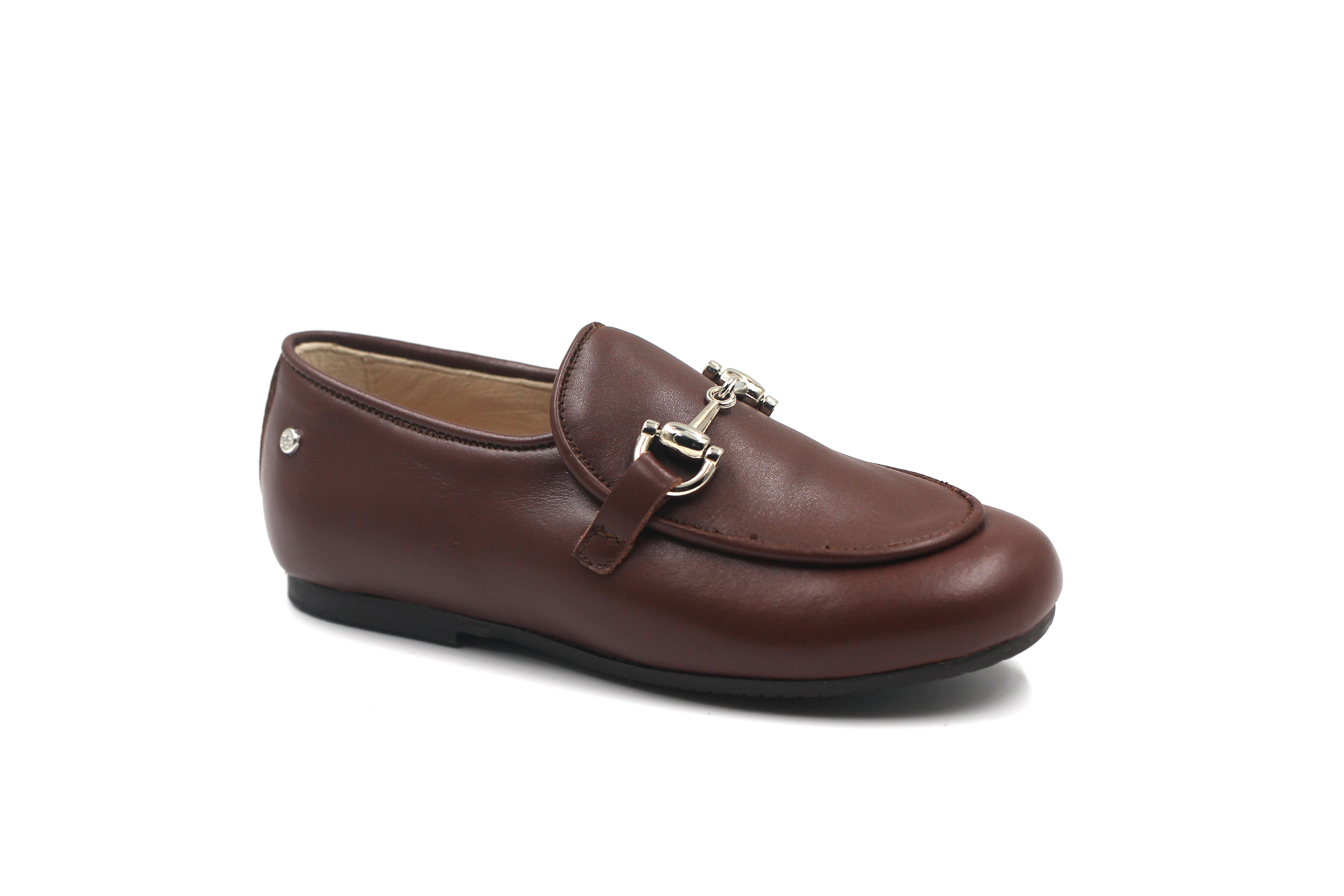 Manuela De Juan Brown Buckle James Loafer