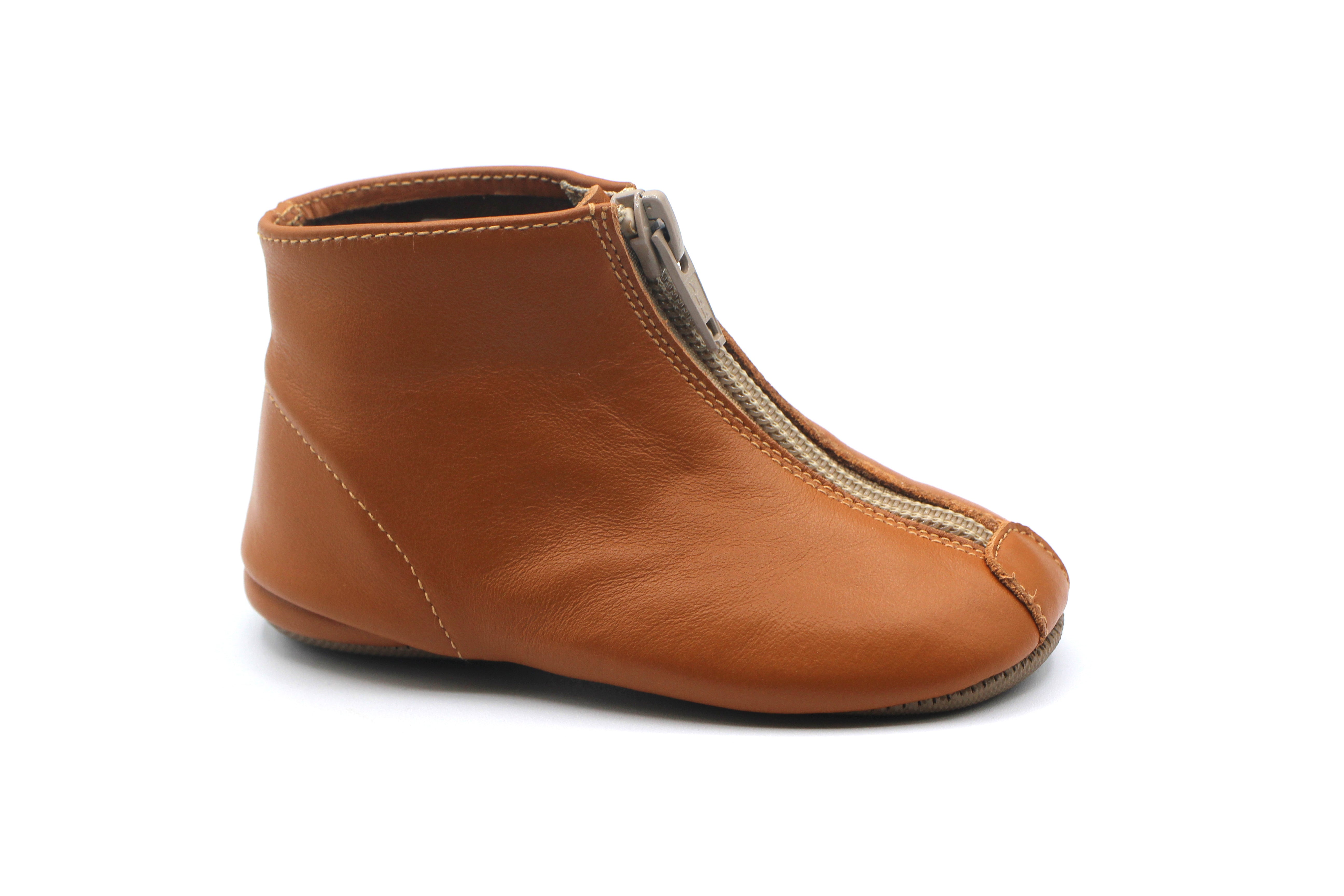 Pepe Camel Zipper Bootie