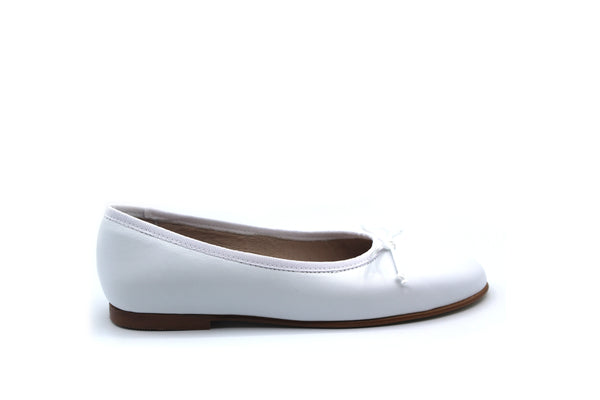 Valencia  White Ballet Flat