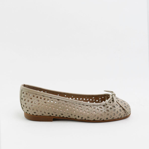 Papanatas Taupe Design Ballet Flat