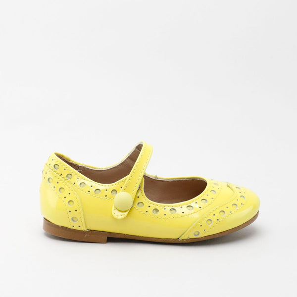 Papanatas Sunshine Patent Wingtip Mary Jane